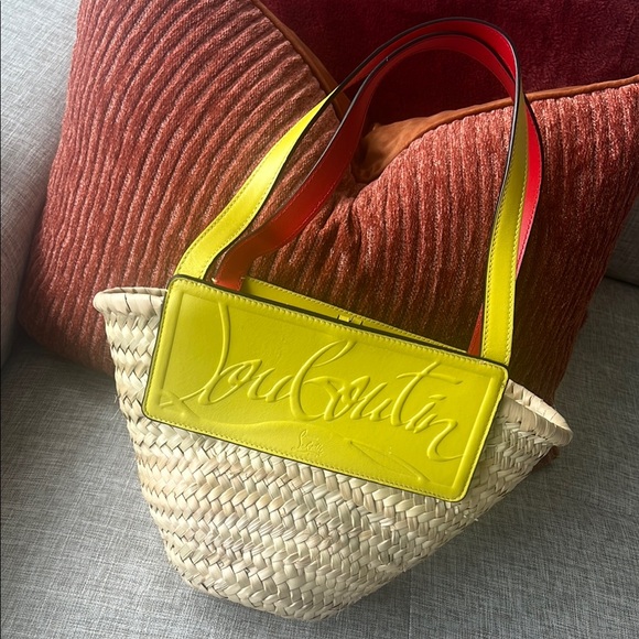 Christian Louboutin Yellow and Tan Tote Bag - Picture 2 of 7